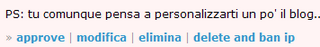 Approvazione commenti